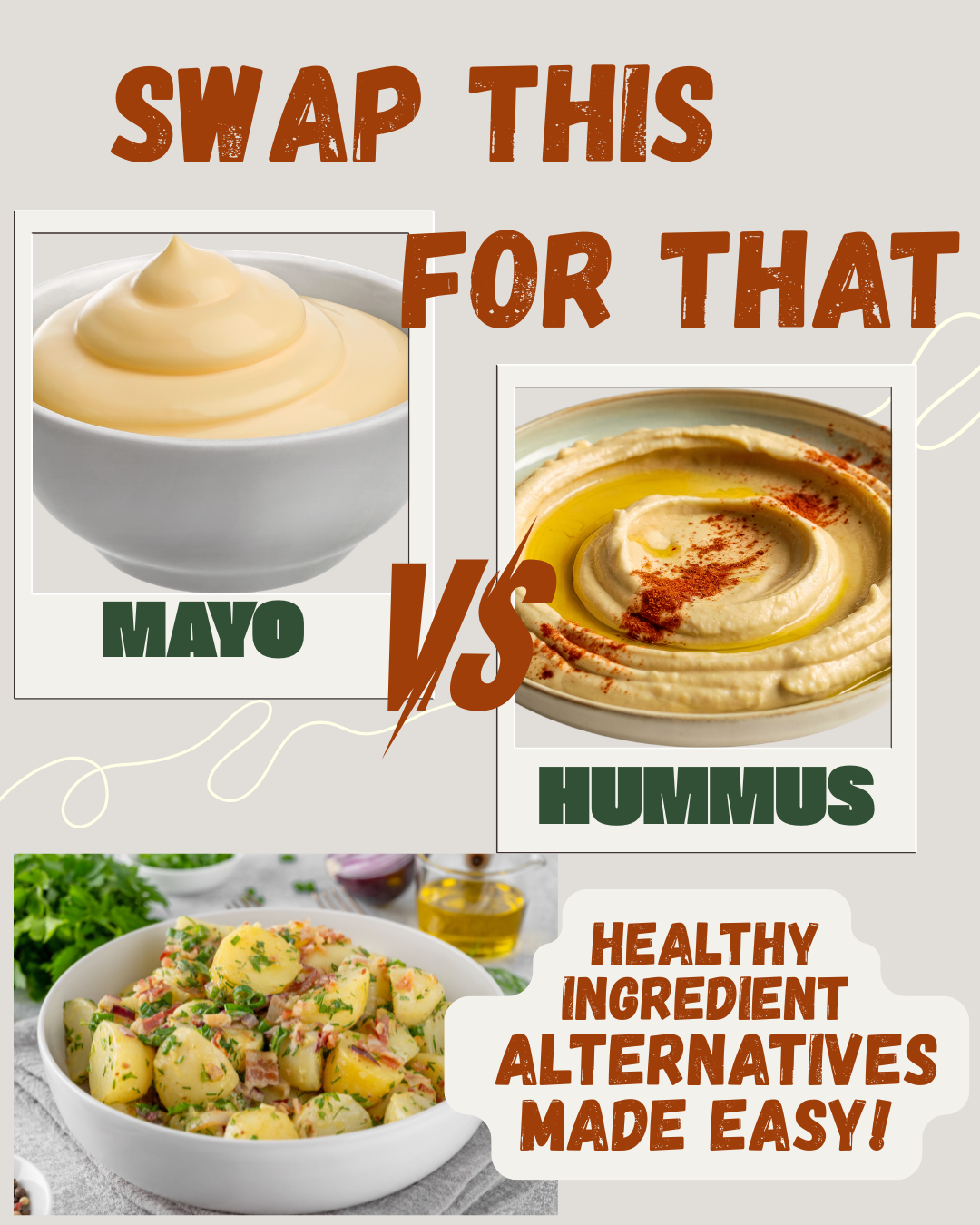 Swap this for that... Healthy substitutes.