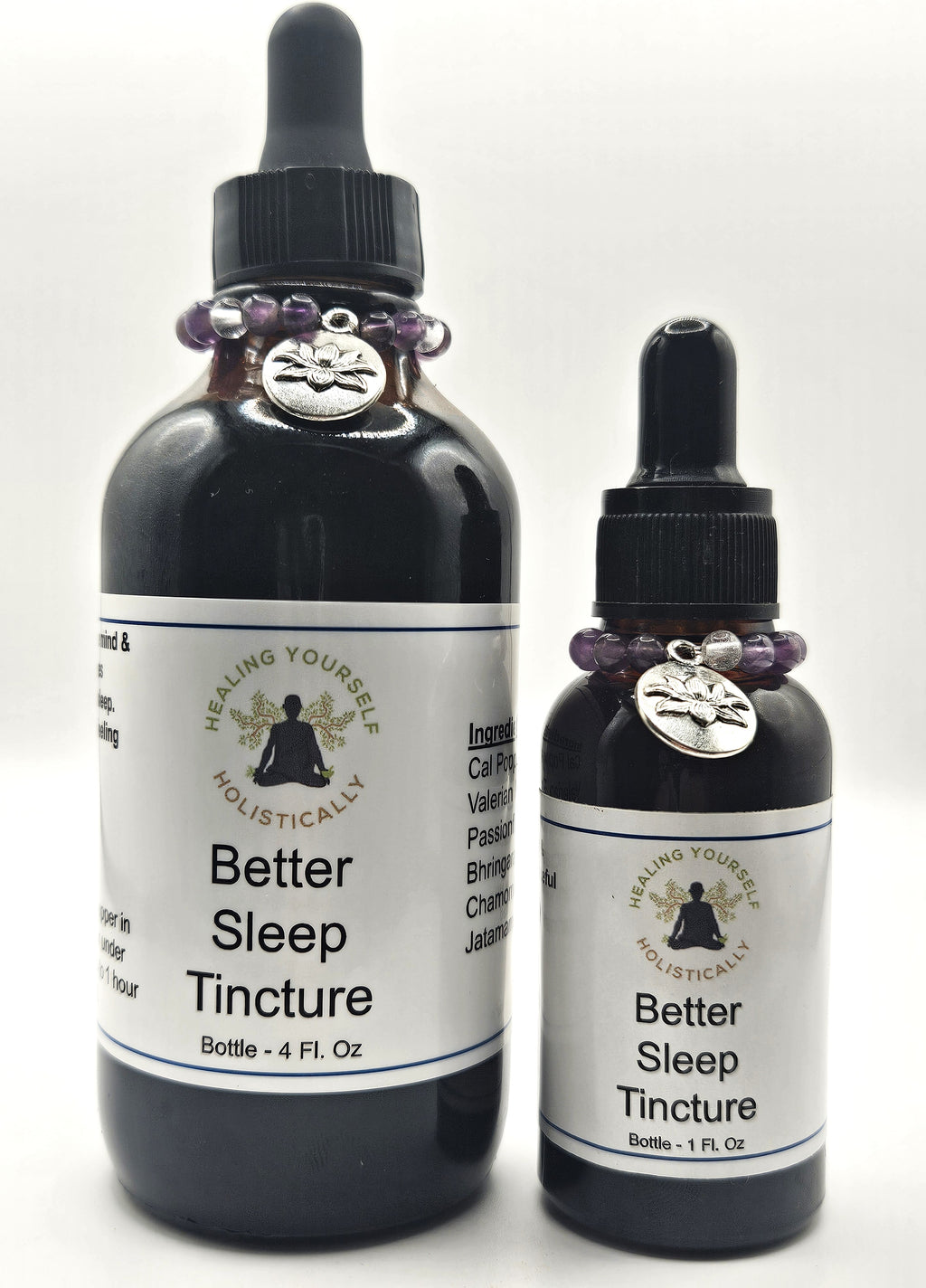 Better Sleep Tincture- Natural sleep aid. Insomnia aid. Natural sedative. Infused with healing gemstones & sound frequencies. High potency tincture. Hand made from high quality herbs.