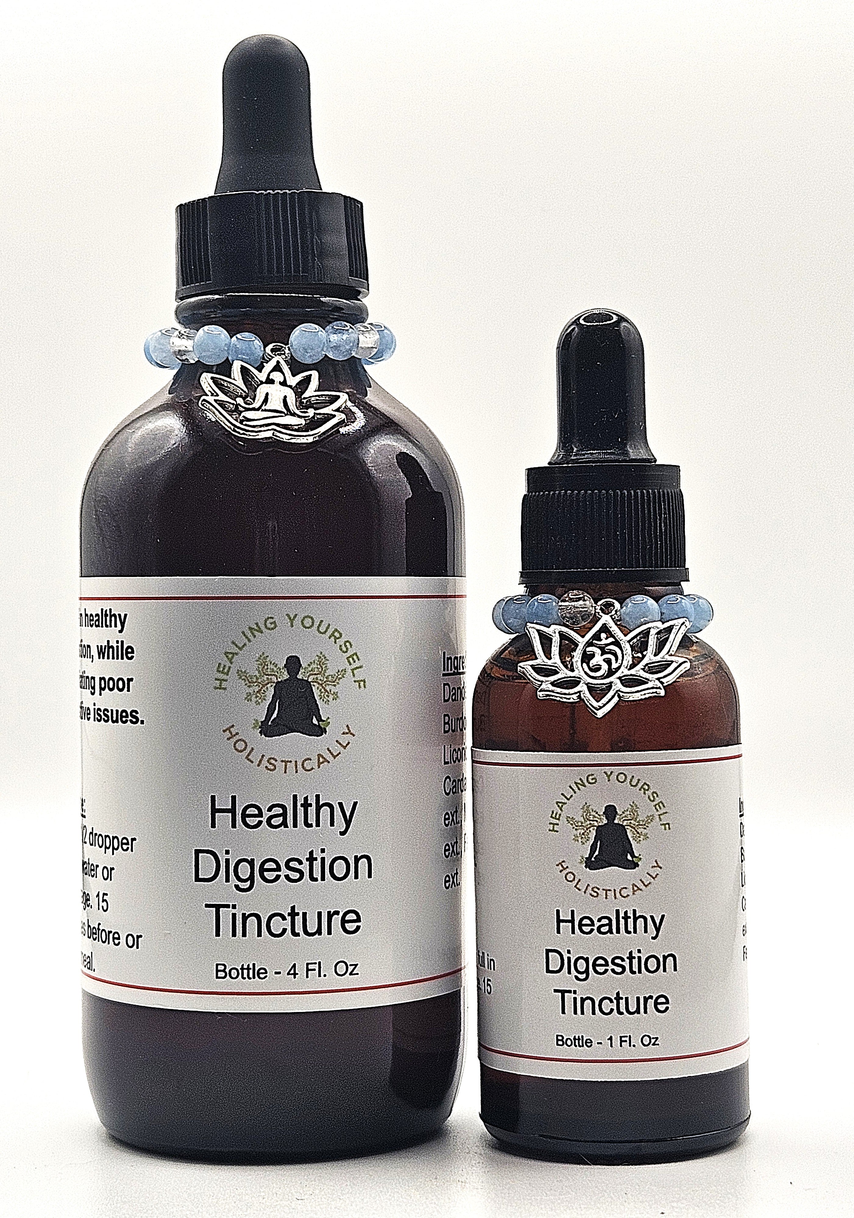 Health Digestive Tincture- Digestive aid, Gut health. Infused with healing gemstones & sound frequencies. High potency tincture. Hand made from high quality herbs.