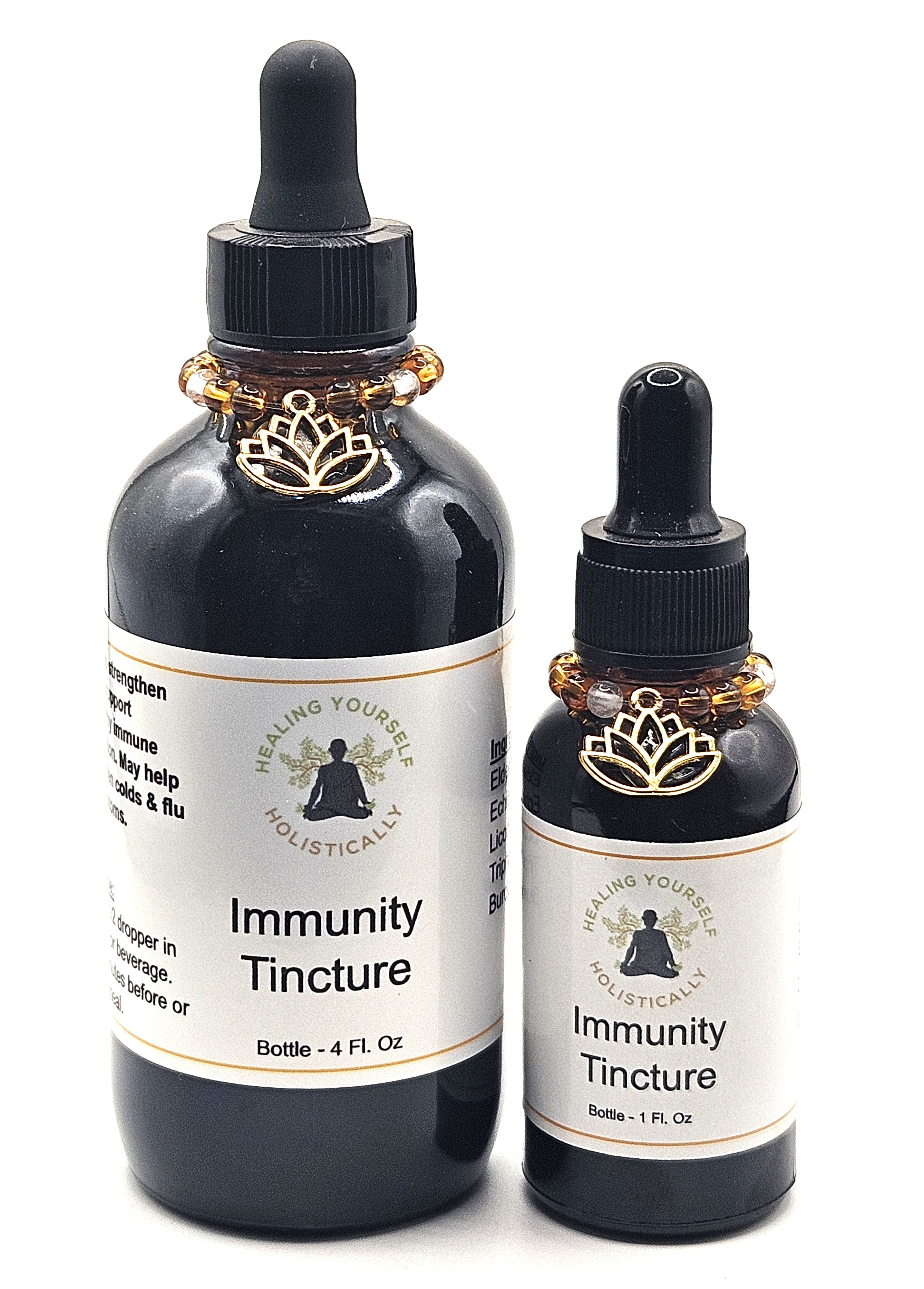 Immunity Tincture- Immune supporter. Cold & Flu aid. Herbal remedy. Infused with healing gemstones & sound frequencies. High potency tincture. Hand made from high quality herbs