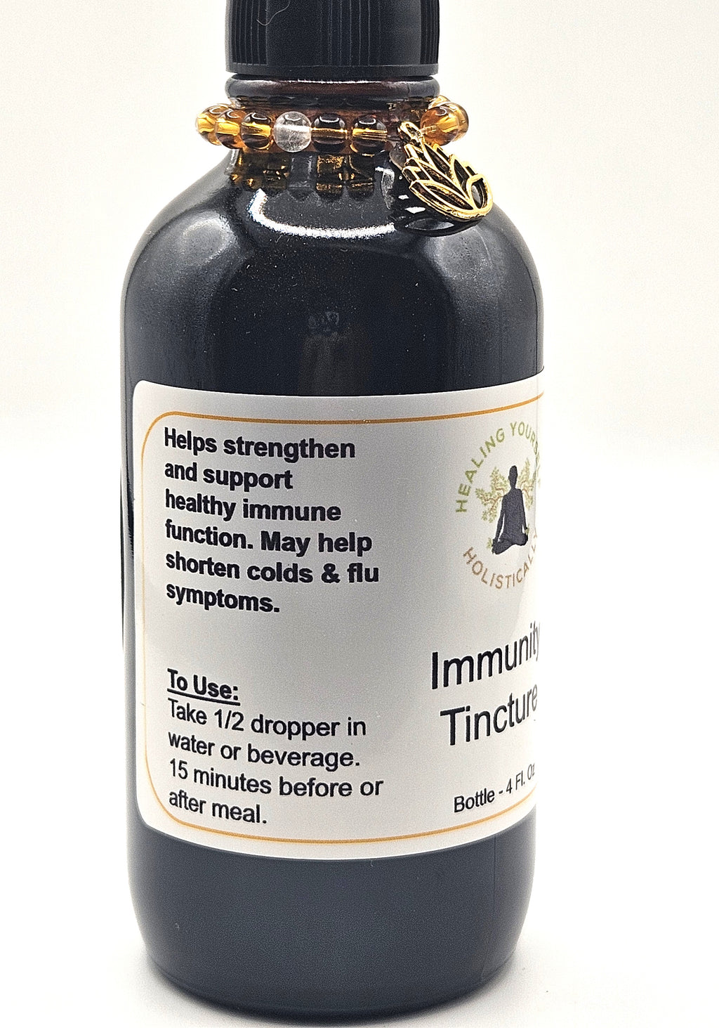 Immunity Tincture- Immune supporter. Cold & Flu aid. Herbal remedy. Infused with healing gemstones & sound frequencies. High potency tincture. Hand made from high quality herbs