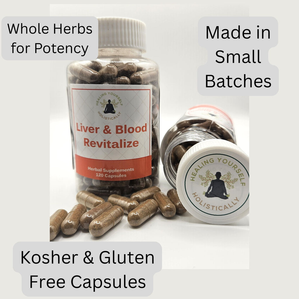 Liver & Blood Revitalize- Herbal liver detox, Blood cleanser, Liver tonic, Skin health. 100% natural. Hand formulated. Small batch