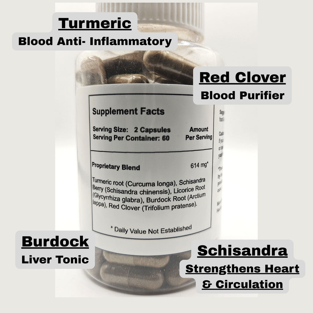 Liver & Blood Revitalize- Herbal liver detox, Blood cleanser, Liver tonic, Skin health. 100% natural. Hand formulated. Small batch