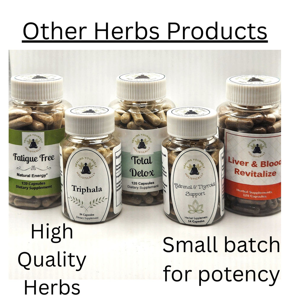 Fatigue Free- Natural energy, Fatigue aid, Adrenal tonic, Immune supporter. 100% natural. Quality herbs. Hand formulated. Small batch