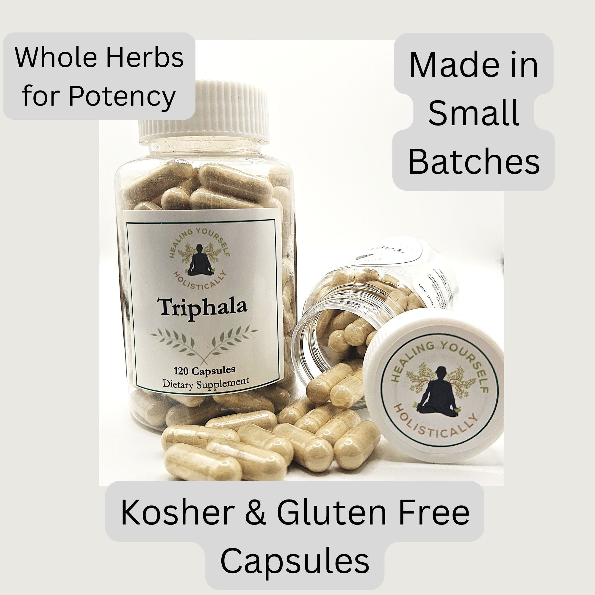 Triphala- Gut health, Detoxifier, Digestive aid, Immune supporter. 100% natural herbs. Hand formulated