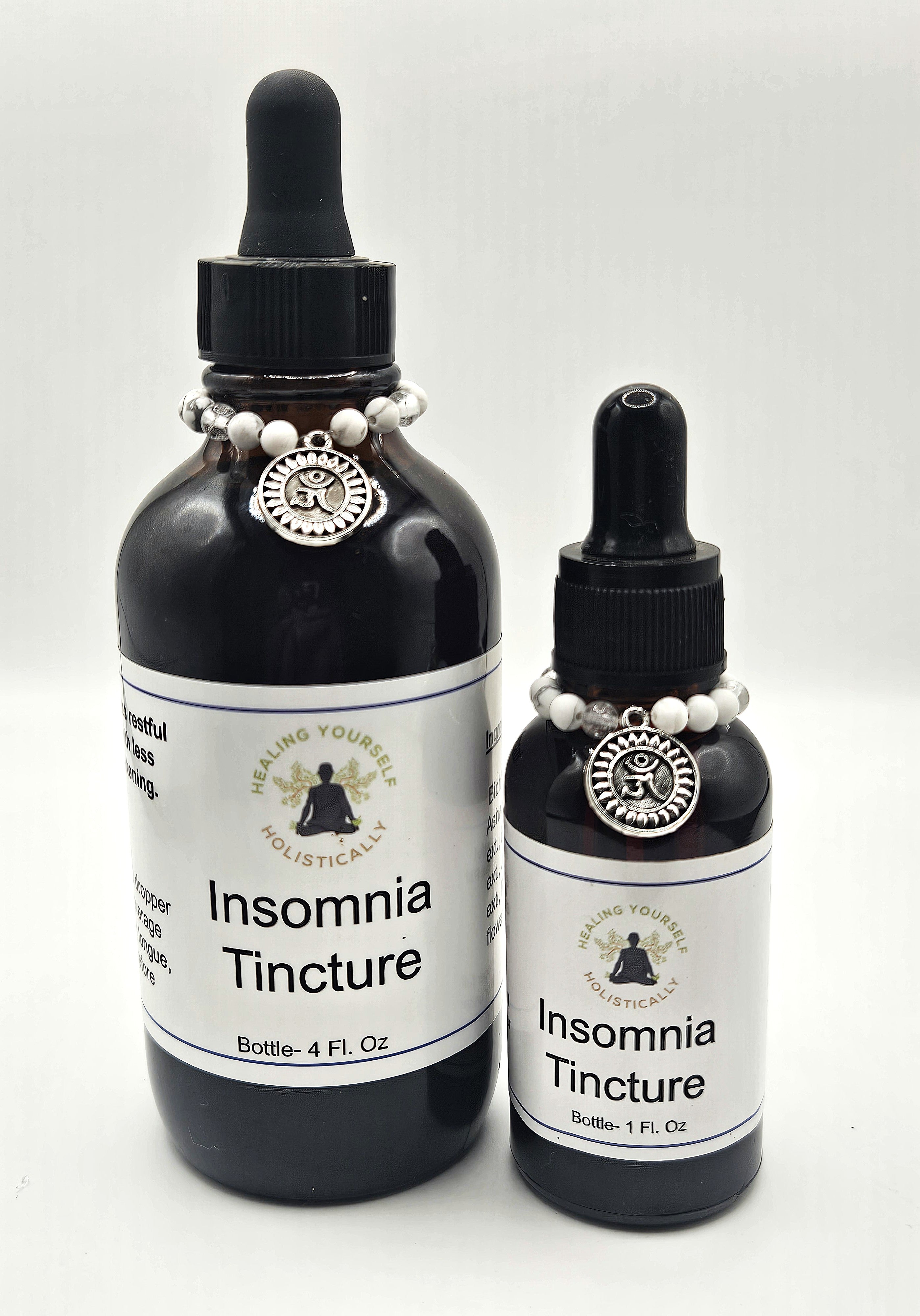 Insomnia Tincture- Insomnia aid. Herbs for sleep. Natural sedative. Infused with healing gemstones & sound frequencies. High potency tincture. Hand made from high quality herbs