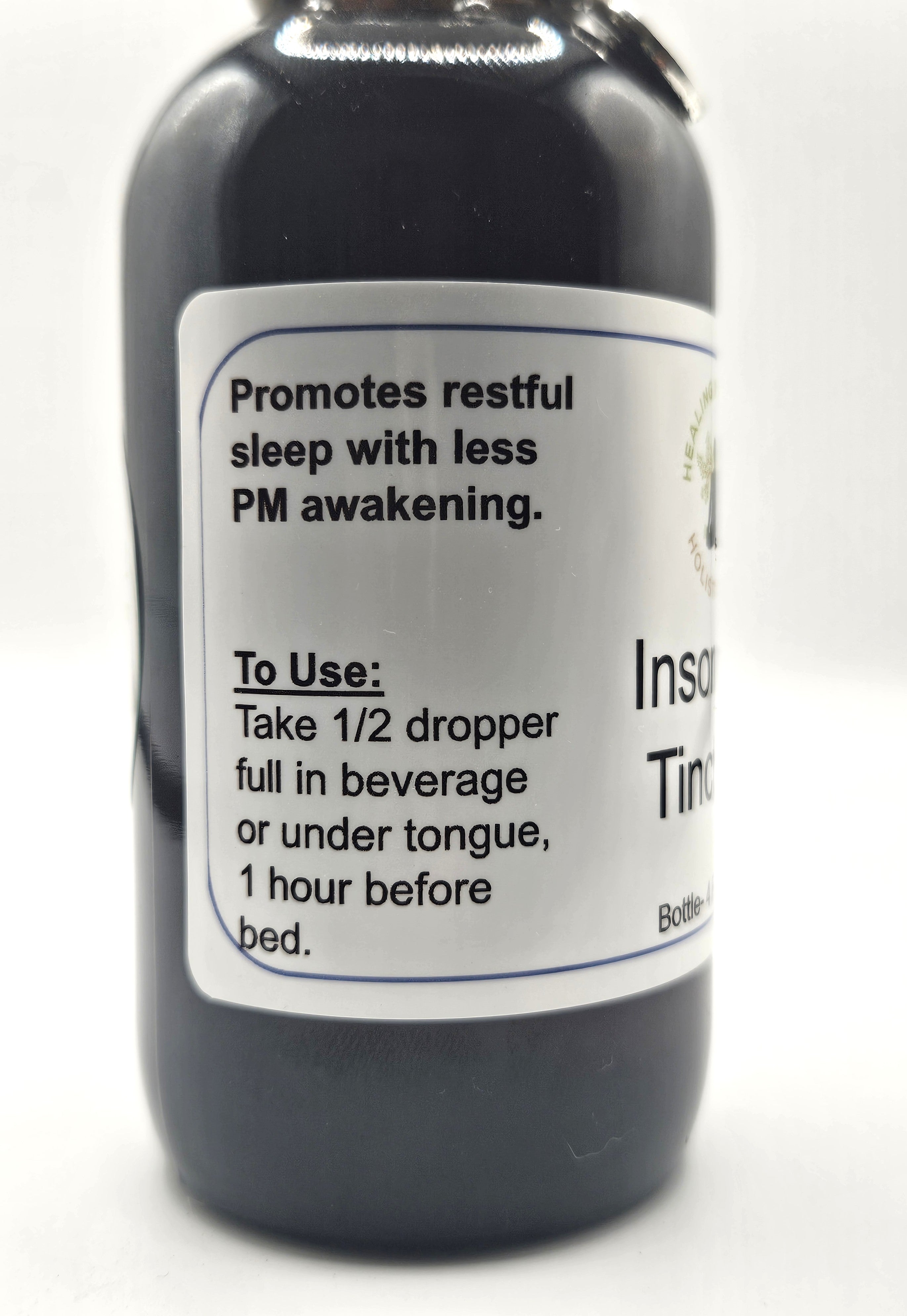 Insomnia Tincture- Insomnia aid. Herbs for sleep. Natural sedative. Infused with healing gemstones & sound frequencies. High potency tincture. Hand made from high quality herbs